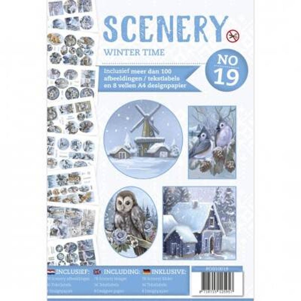 POS10019 push out book scenery - winter time