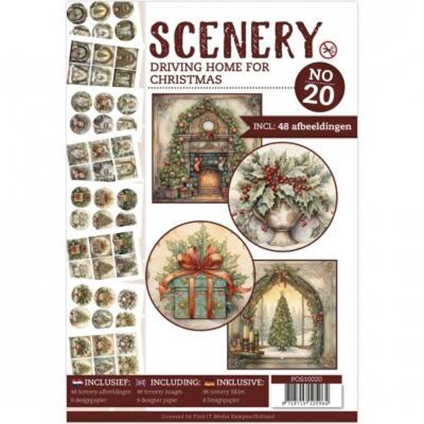 POS10020 push out book scenery - driving home for Christmas