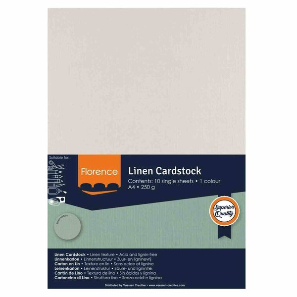 A4 linnenkarton Florence - cool grey