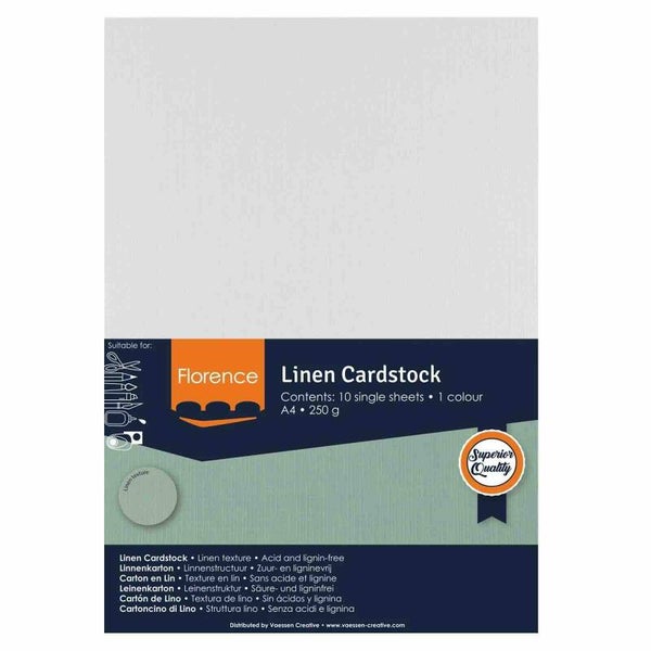 A4 linnenkarton Florence - ivory