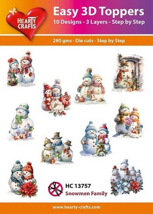 HC13757 easy 3D - snowmen family