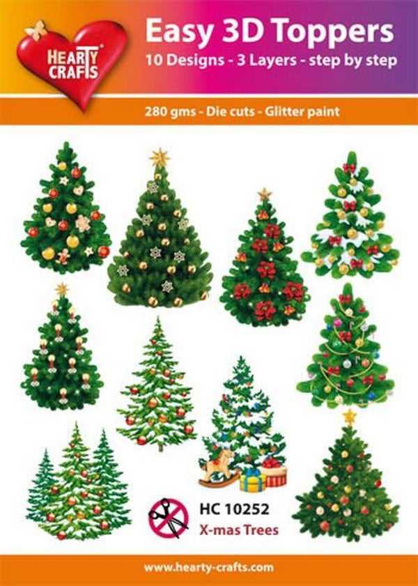 HC10252 easy 3D - x-mas trees