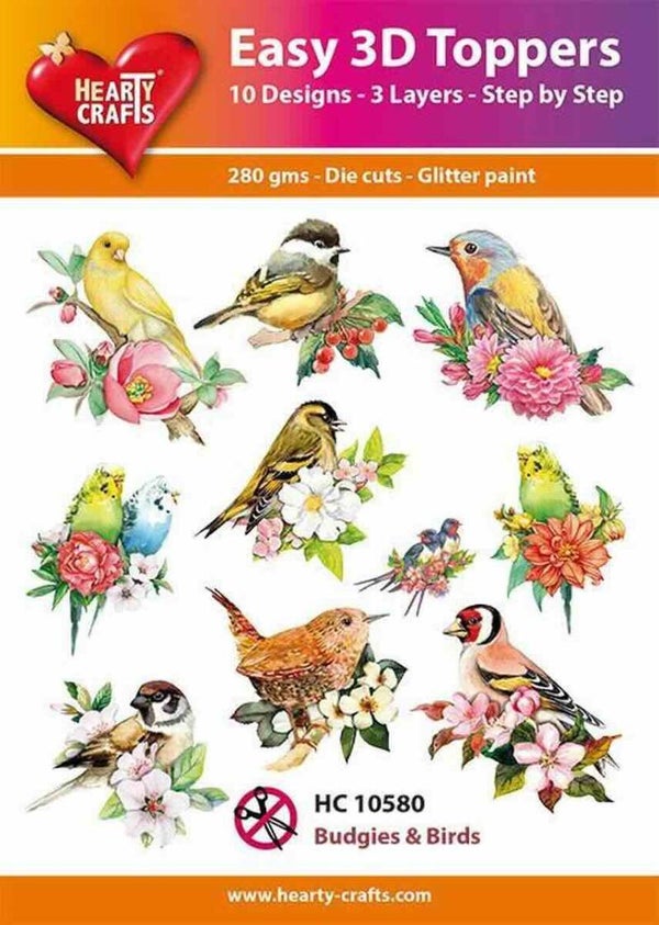 HC10580 easy 3D - budgies & birds