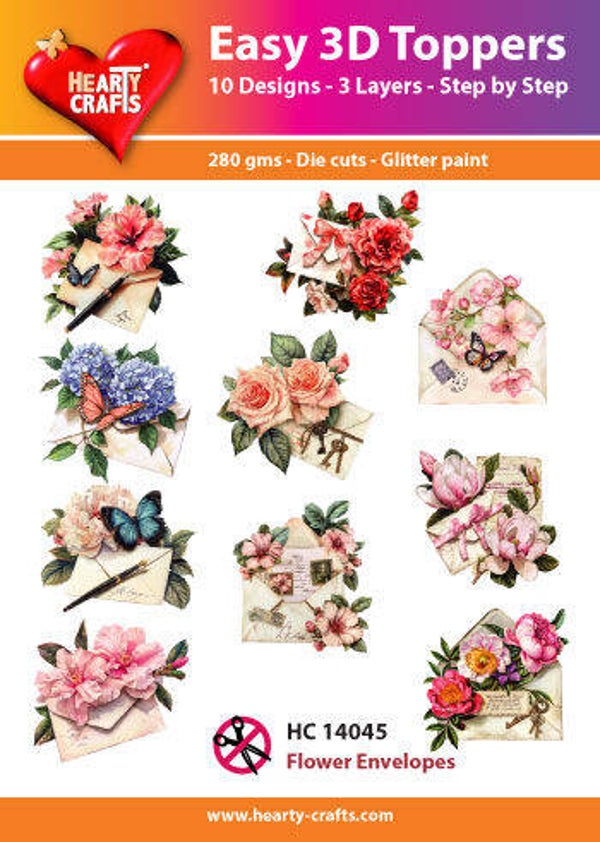 HC14045 easy 3D - flower envelopes