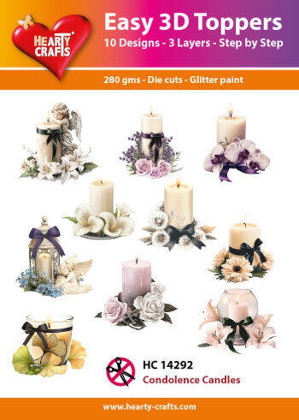 HC14292 easy 3D - condolence candles