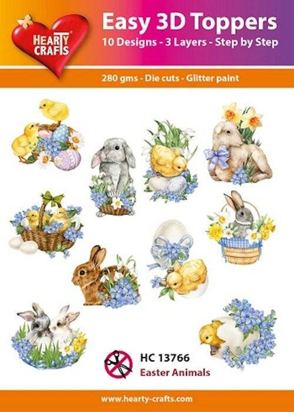 HC13766 easy 3D - easter animals