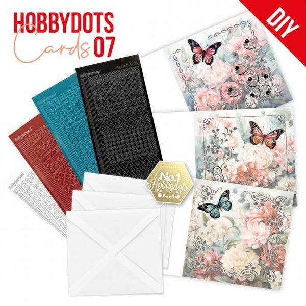 DODOPP007 Hobbydots Cards set nr.7 butterfly