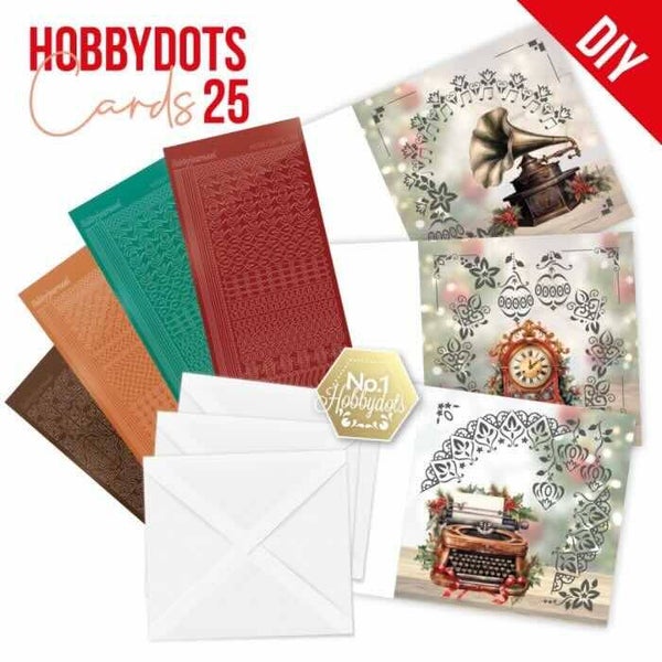 DODOPP025 Hobbydots Cards set nr.25 timeless christmas