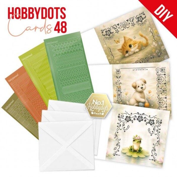 DODOPP048 Hobbydots Cards set nr.48 summer friends
