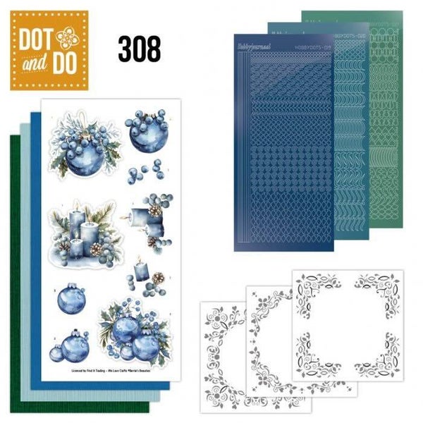 DODO308 dot & do set nr.308 blue christmas