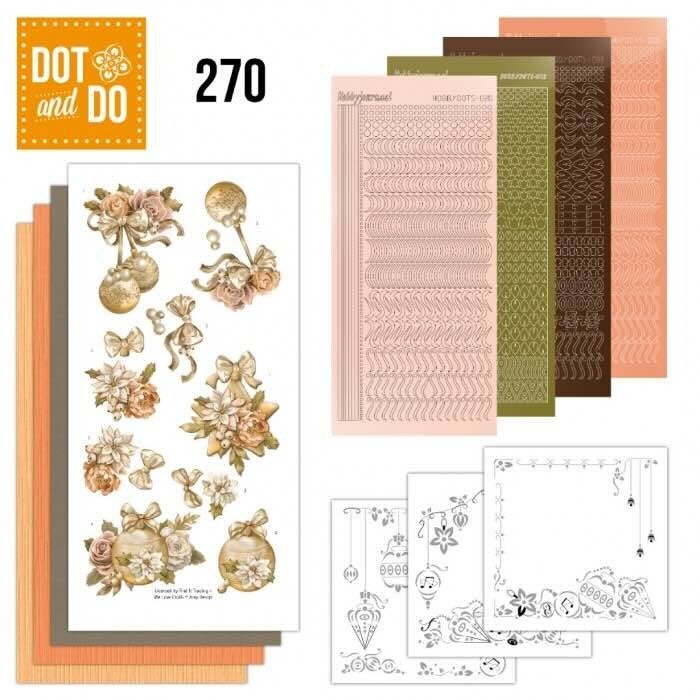 DODO270 dot & do set nr.270 frosted gold christmas