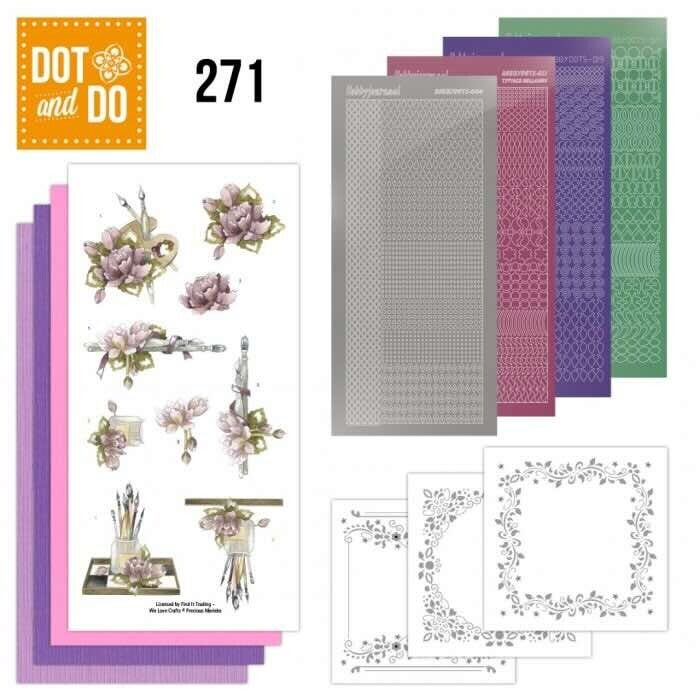 DODO271 dot & do set nr.271 painted flowers