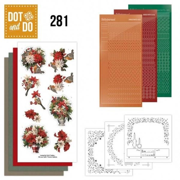DODO281 dot & do set nr.281 floral christmas