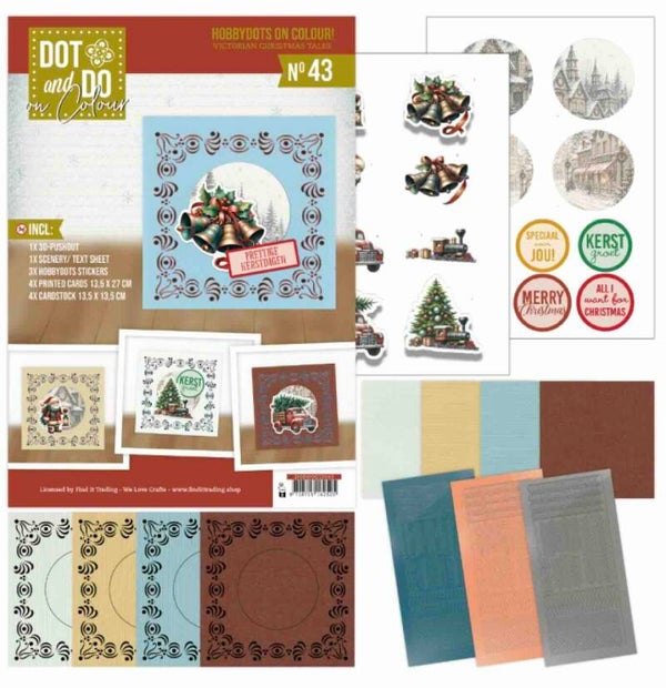 DODOOC10043 dot & do on colour set nr.43 Victorian christmas tales