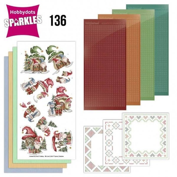 SPDO136 sparkles set nr.136 - gnome for christmas