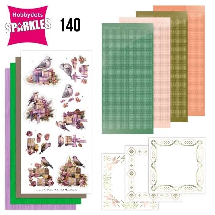 SPDO140 sparkles set nr.140 - pastel purple christmas