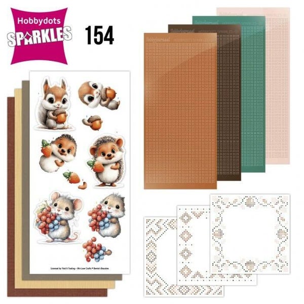 SPDO154 sparkles set nr.154 - cute animals