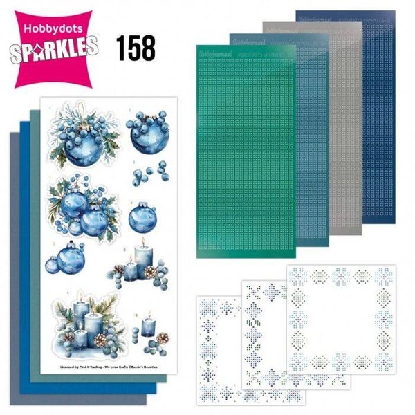 SPDO158 sparkles set nr.158 blue christmas