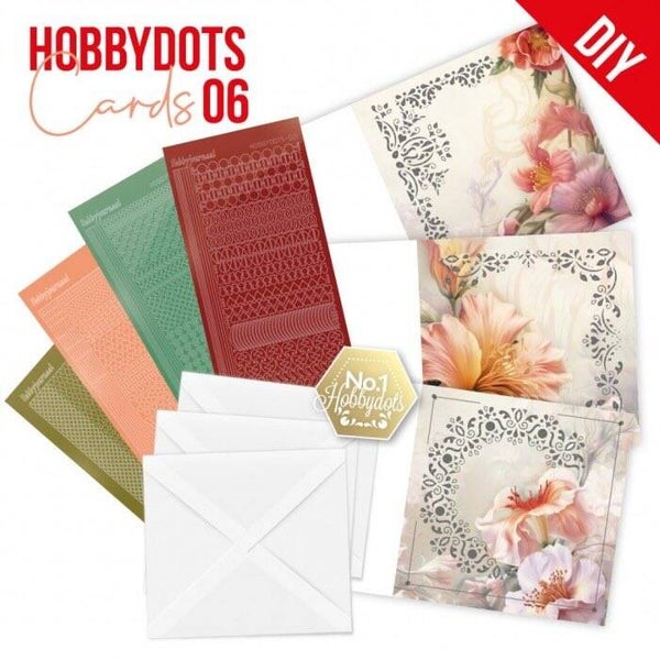 DODOPP006 Hobbydots Cards set nr.6 flowers