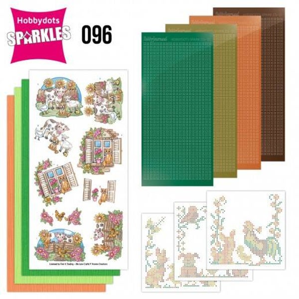 SPDO096 sparkles set nr.96 - animals & flowers