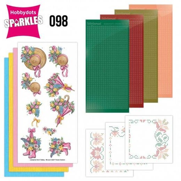 SPDO098 sparkles set nr.98 - umbrella & flowers