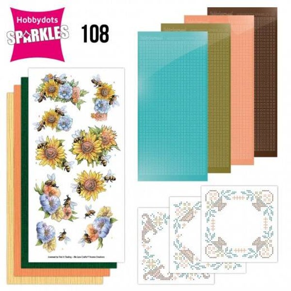 SPDO108 sparkles set nr.108 - flowers & bees