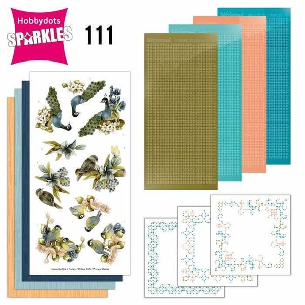 SPDO111 sparkles set nr.111 - blue nature