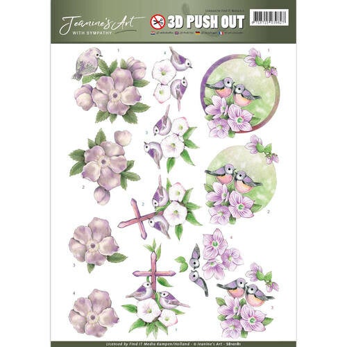 SB10181 birds and flowers