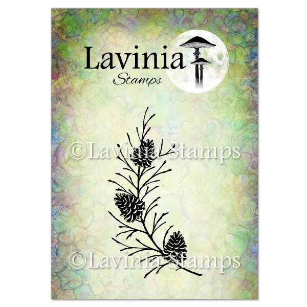 LAV580 clear stamps - fir cone branch