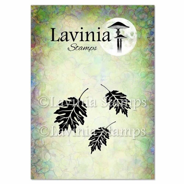 LAV990 clear stamps - red oak leaf