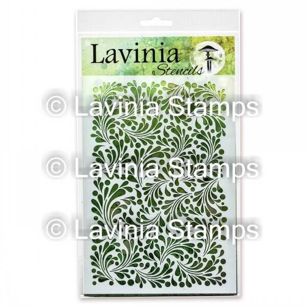 ST014 stencil - feather leaf