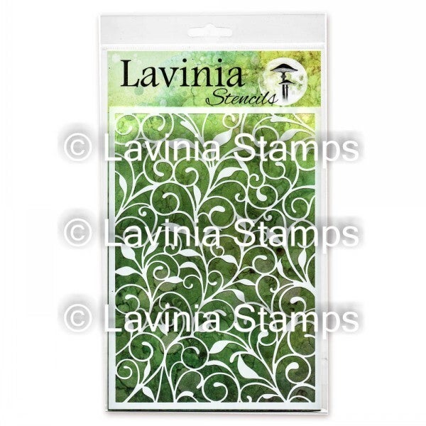 ST017 stencil - leaf trails