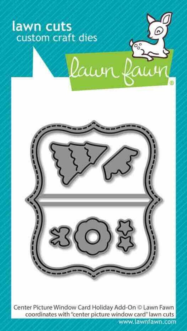 LF3918 center picture window card holiday add-on