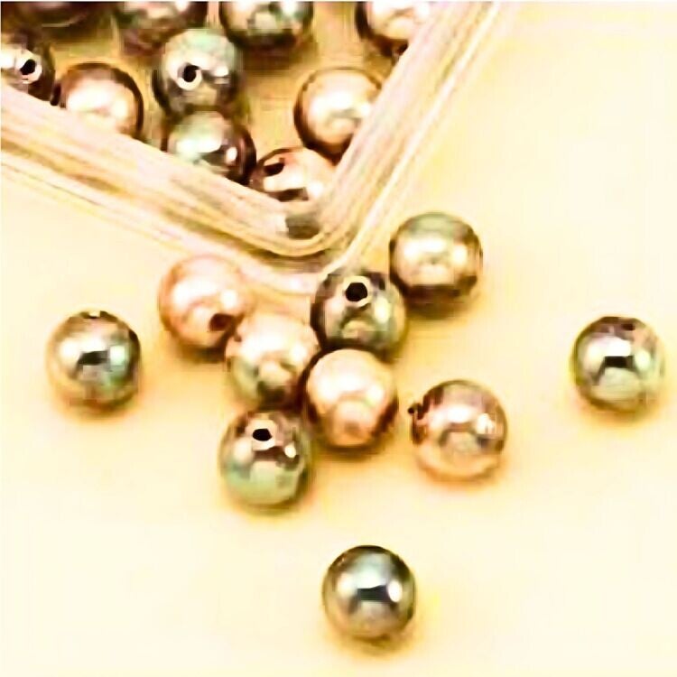 Kralen olie-effect 8 mm - groen