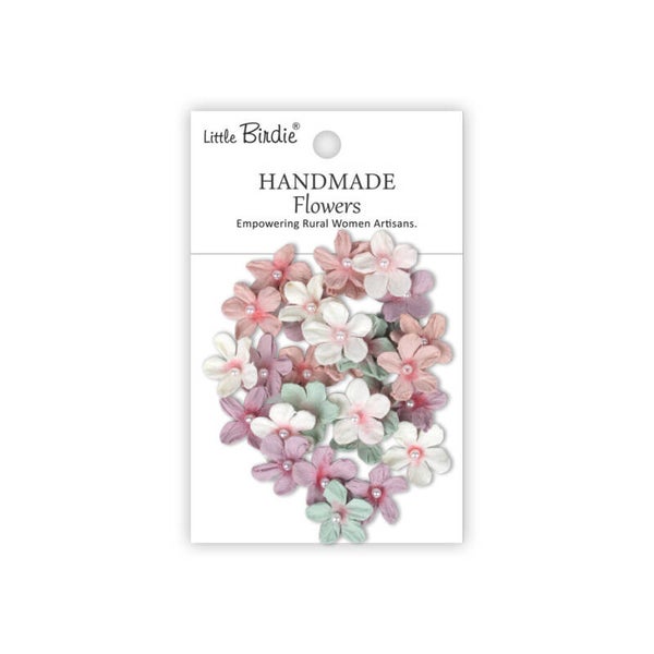 CR103052 handmade paper flowers - pearl petites fairy garden