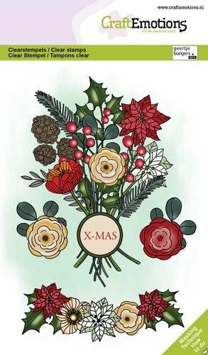 130501/1371 christmas bouquet & seal label