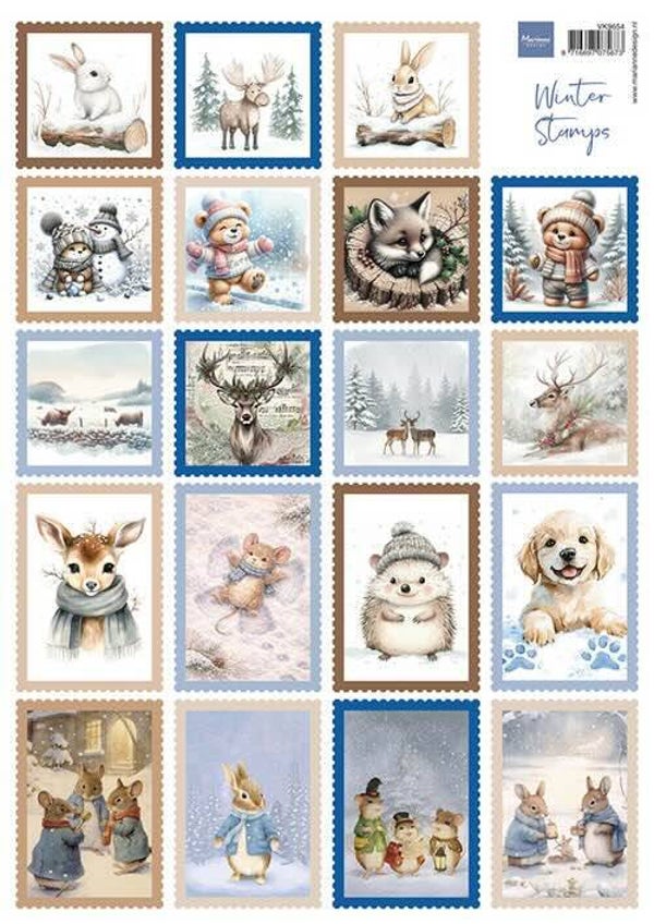 VK9654 stamps - winter