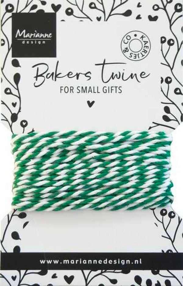 CA3214 bakers twine - groen / wit