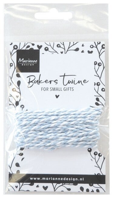 CA3225 bakers twine - lichtblauw / wit