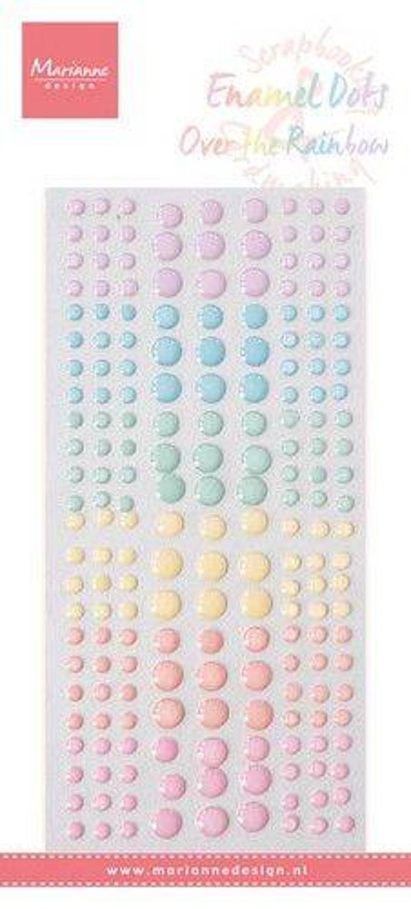 PL4532 enamel dots - over the rainbow