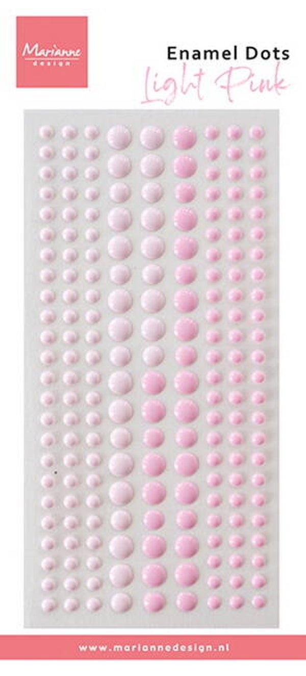 PL4534 enamel dots - duotone light pink