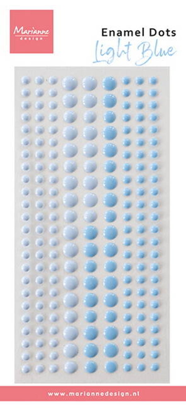 PL4535 enamel dots - duotone light blue