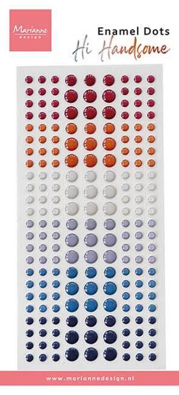 PL4538 enamel dots - Hi handsome!