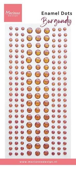 PL4542 enamel dots - burgundy