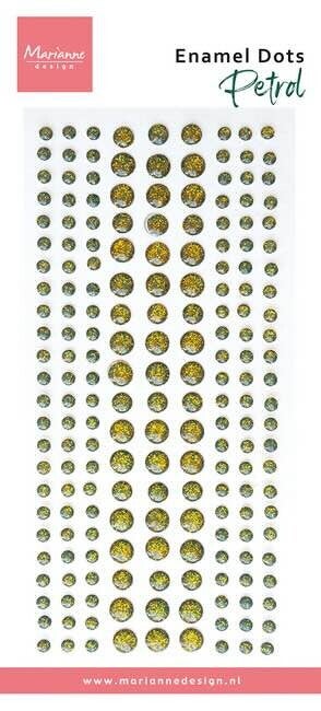 PL4543 enamel dots - petrol