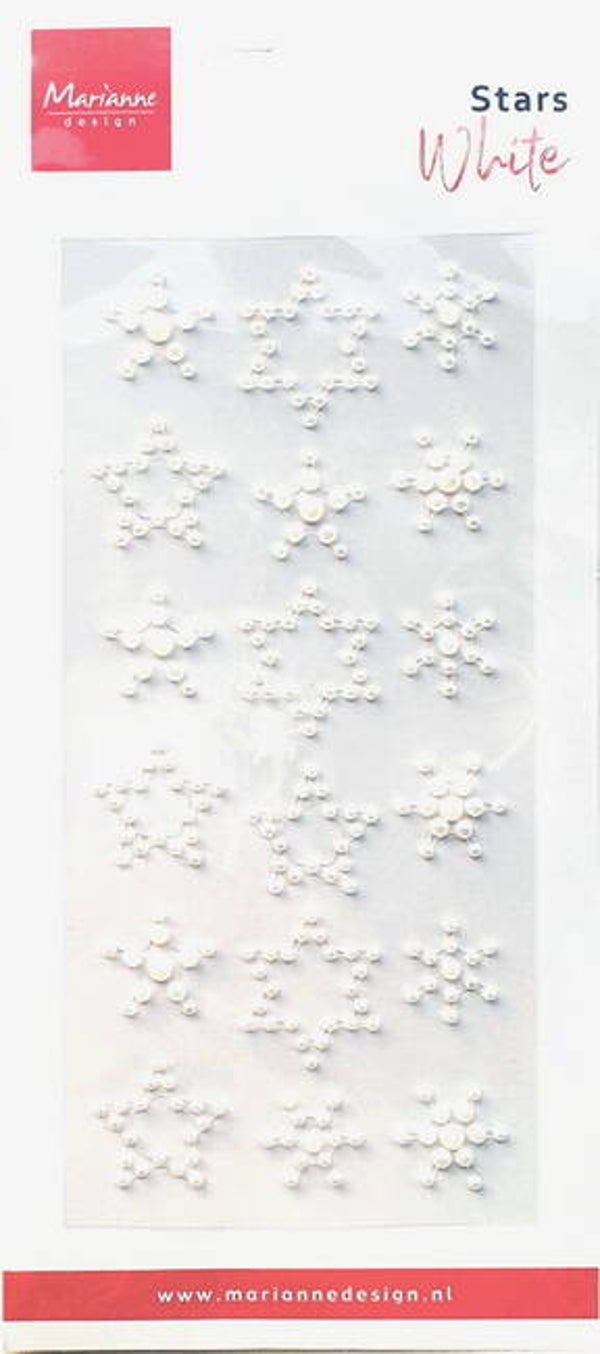 CA3215 pearl stars - white