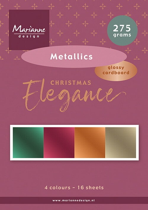 PK9225 paper pad A5 - christmas elegance metallics