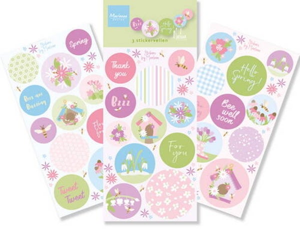 CA3199 stickers - hello spring by Marleen