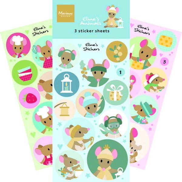 CA3207 stickers - Eline's mice