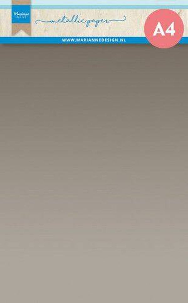 A4 metallic karton silver